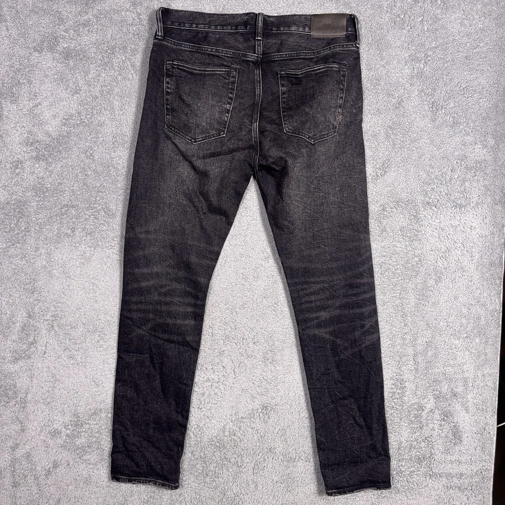 AE77 Selvedge Denim Jeans Mens 30x32 Classic Tapered Fit Charcoal Wash Everyday